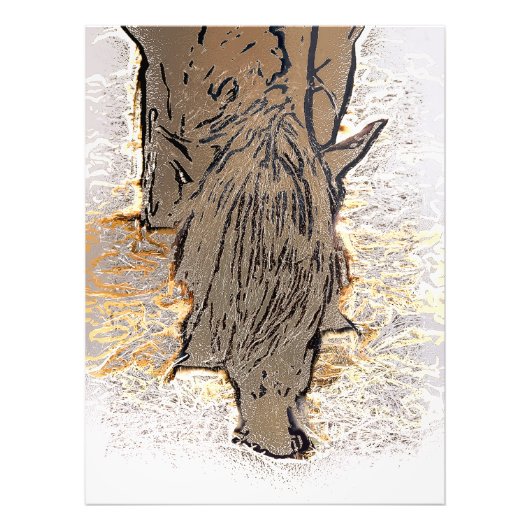 BROWN HORSE FOTODRUCK (Vorne)