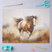 Brown Horse Galloping Seidenpapier (Basteln)