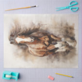 Brown Horse Galloping Seidenpapier (Basteln)