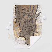 BROWN HORSE GOLFHANDTUCH (Insitu)