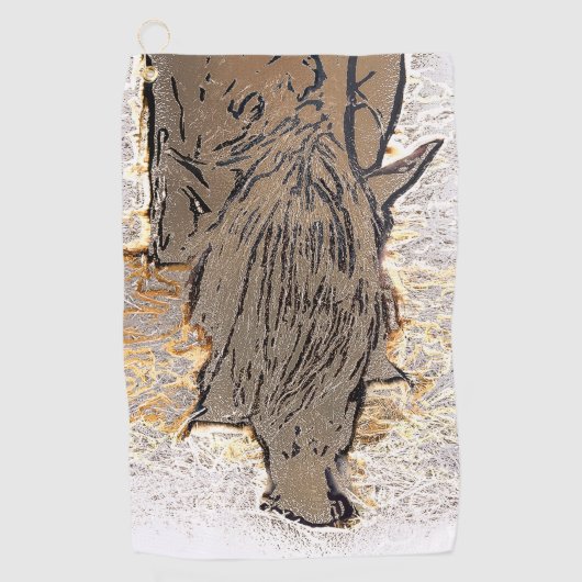 BROWN HORSE GOLFHANDTUCH (Vorderseite)