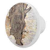 BROWN HORSE KERAMIKKNAUF (Rechts)