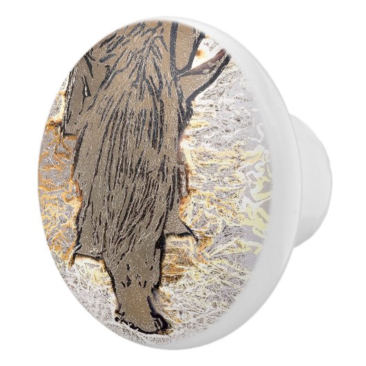 BROWN HORSE KERAMIKKNAUF (Rechts)