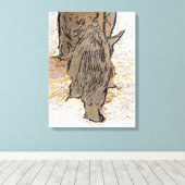 BROWN HORSE LEINWANDDRUCK (Insitu (Holzboden))