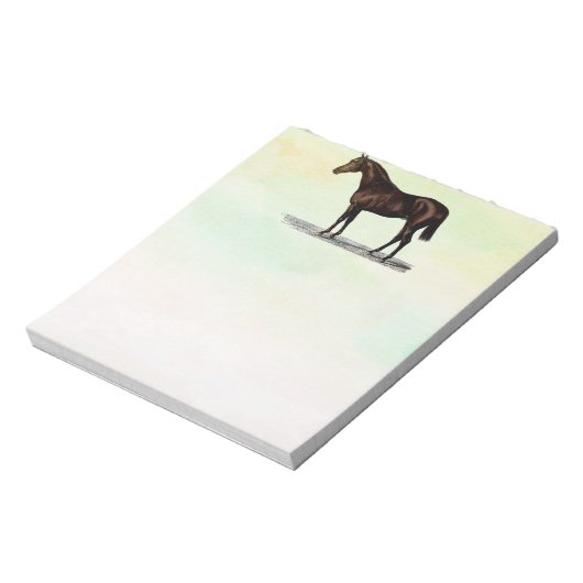 Brown Horse Notizblock (Rotiert)