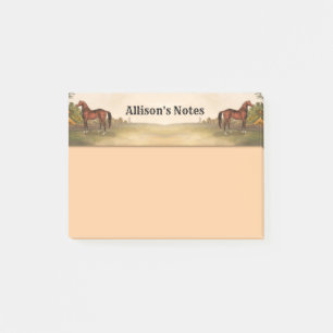 Brown Horse Post-it Klebezettel