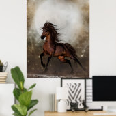 Brown Horse Poster (Heimbüro)