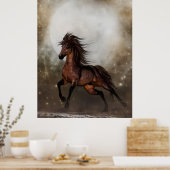 Brown Horse Poster (Küche)