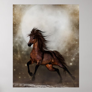 Brown Horse Poster