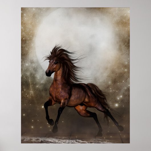 Brown Horse Poster (Vorne)