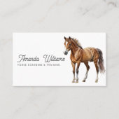 Brown Horse Reitkarte Visitenkarte (Vorderseite)