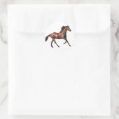 Brown Horse Runder Aufkleber (Tasche)