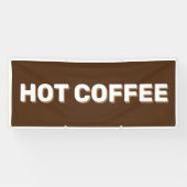 BROWN HOT COFFEE Banner (Horizontal)