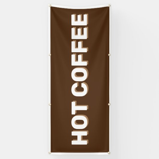 BROWN HOT COFFEE Banner (Vertikal)