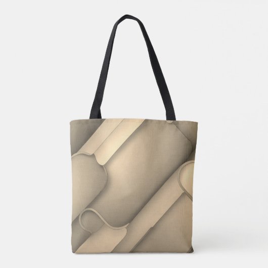 Brown Hues Modern Art Design Tasche (Rückseite)