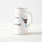 Brown-Huhn-Brown-Kuh Bierglas (VorderseiteRechts)