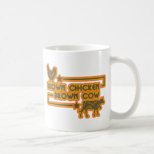 Brown-Huhn-Brown-Kuh Kaffeetasse