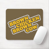 Brown-Huhn-Brown-Kuh Mousepad (Mit Mouse)