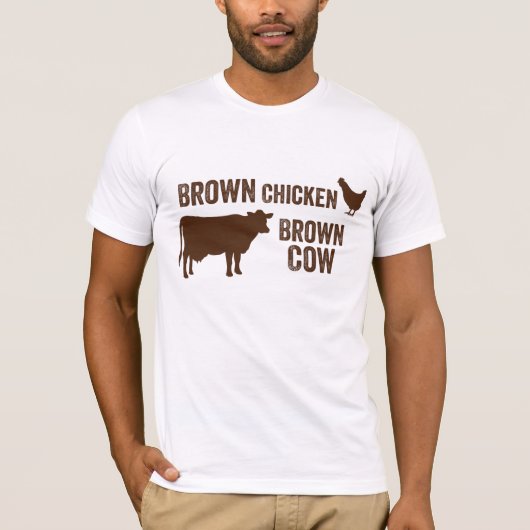 Brown-Huhn-Brown-Kuh-T - Shirt (Vorderseite)