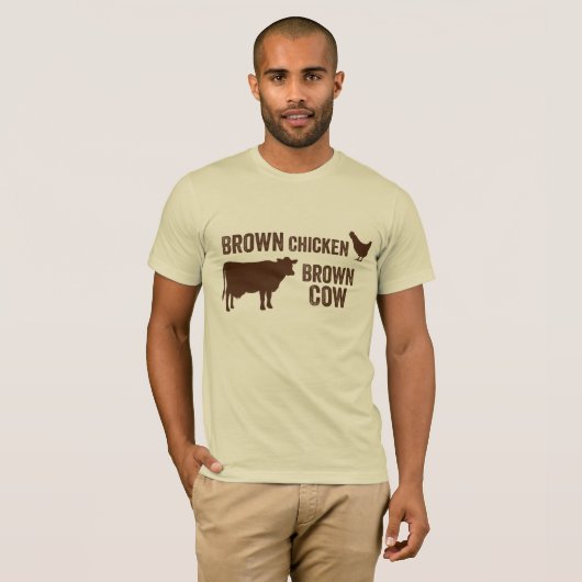 Brown-Huhn-Brown-Kuh-T - Shirt (Vorne ganz)