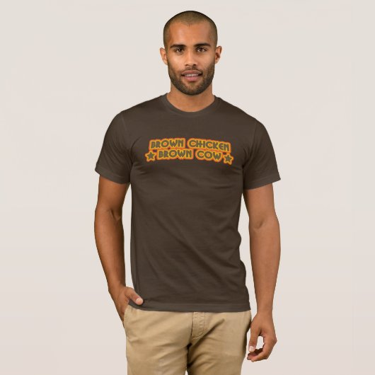 Brown-Huhn-Brown-Kuh T-Shirt (Vorne ganz)