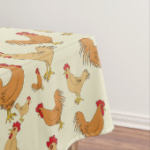Brown-Huhn-Entwurfs-Muster Tischdecke (Beispiel)