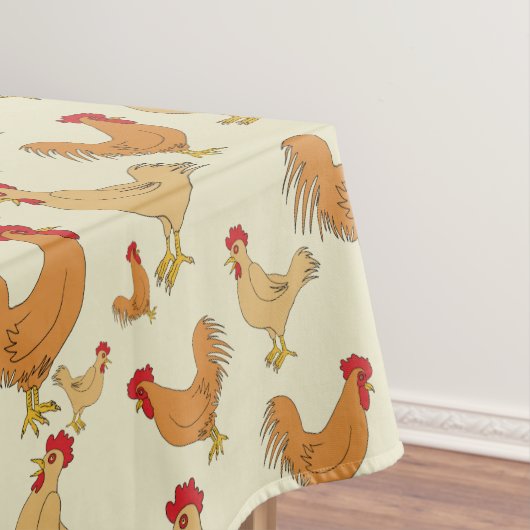 Brown-Huhn-Entwurfs-Muster Tischdecke (Beispiel)