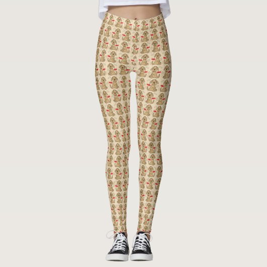 Brown-Hündchen Leggings (Vorderseite)