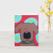 Brown-Hundeanmerkungs-Karte Karte (Gelbe Blume)