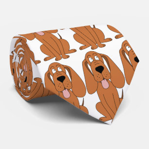 Brown-HundeCartoon. Jagdhund Krawatte