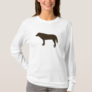 Brown-HundeHoodie T-Shirt