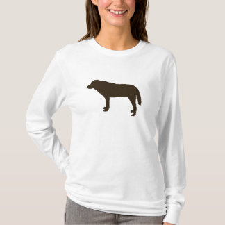 Brown-HundeHoodie T-Shirt