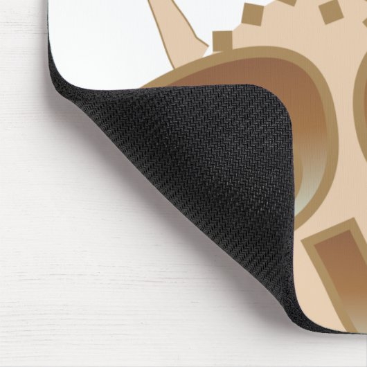 Brown-Hundeliebhaber Mousepad (Ecke)