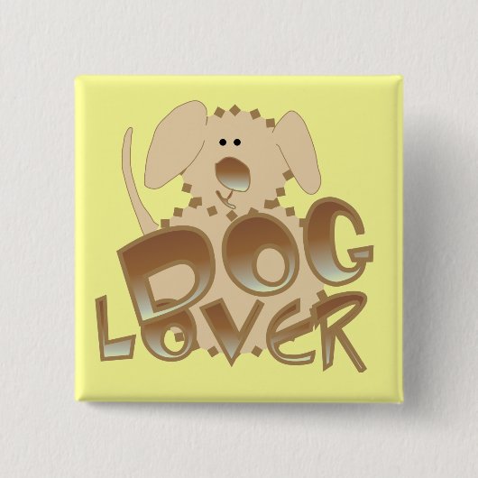 Brown-Hundeliebhaber-T-Shirts und Geschenke Button (Vorderseite)