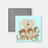 Brown-Hundeliebhaber-T-Shirts und Geschenke Magnet (Vorderseite/Rückseite)