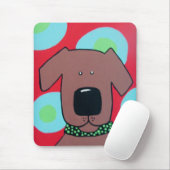 Brown-Hundemausunterlage Mousepad (Mit Mouse)