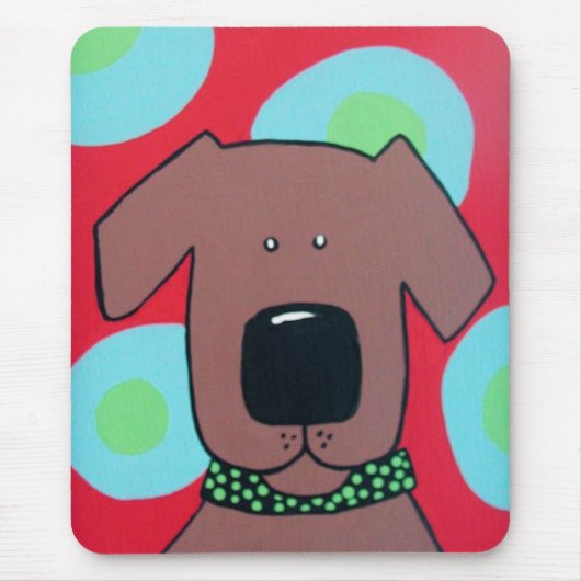 Brown-Hundemausunterlage Mousepad (Vorne)