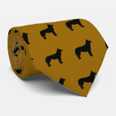 Brown Husky-Krawatte Krawatte (Gerollt)