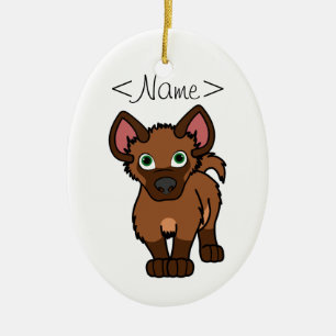Brown-Hyäne CUB Keramikornament