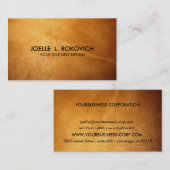 Brown-Imitat-Leder-generische Visitenkarte (Vorne/Hinten)