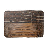 Brown Imitats Alligator Leather Badematte (Vorderseite)