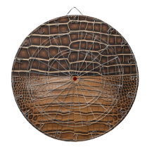 Brown Imitats Alligator Leather