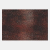 Brown Imitats Leather Geschenkpapier Set (Vorderseite 2)