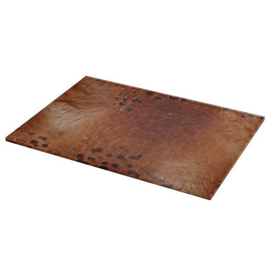 Brown Imitats Leather Schneidebrett (Ecke)