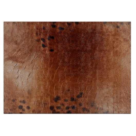 Brown Imitats Leather Schneidebrett (Vorderseite)