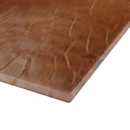 Brown Imitats Leather Schneidebrett (Ecke)