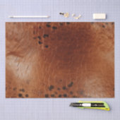 Brown Imitats Leather Seidenpapier (Handwerk)