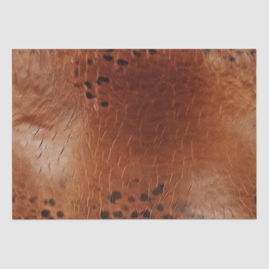 Brown Imitats Leather Seidenpapier (Vorderseite)