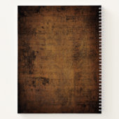 Brown Imitats Leather Sketch Book Notizblock (Rückseite)