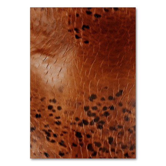 Brown Imitats Leather Tischnummer (Rückseite)